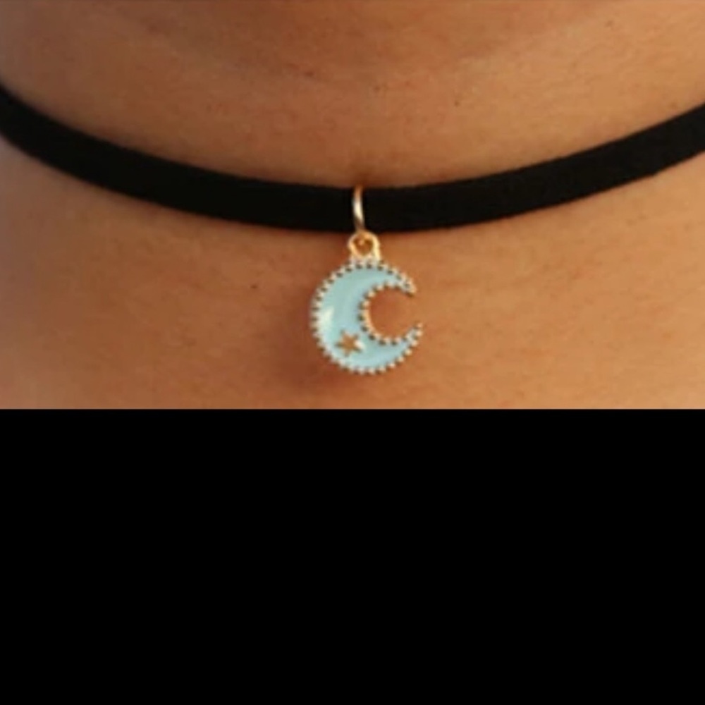 New Luna moon choker necklace